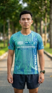 T-shirt de course sublimé personnalisé pour le marathon Can Tho Heritage Race – Vêtement de sport léger pour la course Cantho - Product Image 5