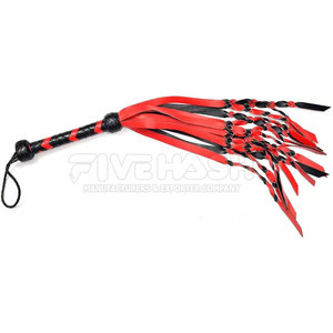 Leather <b>Flogger</b> Soft Leather Strips Strong Grip Handle Flexible Design For Smooth Use Leather <b>Flogger</b> Everyday Use - Product Image 5