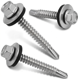 Tornillos para Techo de Acero Inoxidable con Cabeza Hexagonal y Arandela, Métricos/Pulgadas, Autoperforantes, Fabricados en Taiwán - Product Image 2