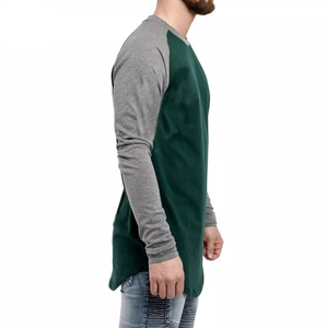 Camisetas de Manga Larga de Algodón Supima para Hombre de Alta Calidad, Transpirables, Color Granate - Product Image 2