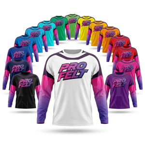 เสื้อเจอร์ซีย์มอเตอร์ครอสแขนยาวสำหรับฤดูร้อน แบบยูนิเซ็กซ์ ระบายอากาศได้ดี แห้งเร็ว เหมาะสำหรับขี่มอเตอร์ไซค์วิบาก จักรยานเสือภูเขา  รับสั่งทำได้ - Product Image 1