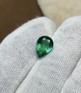 Gema de Esmeralda Verde Natural con Corte de Pera para Colgante, Suministro de Gemas Sueltas para Joyería Panna - Product Image 2