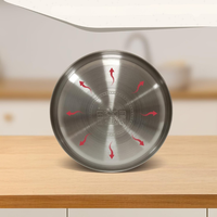 Bouilloire à sifflet en acier inoxydable de 2,5 L, couleur argent, pour cuisinière