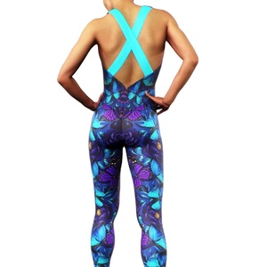 Haut sans manches de qualité supérieure à col rond, haute élasticité, amincissant, pour femme, avec impression par sublimation, type body - Product Image 4