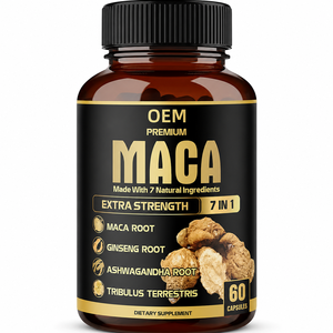 Cápsulas de Maca ODM 500mg para Fuerza, Resistencia y Rendimiento Naturales, Cápsulas de Maca en Polvo 100% Pura para Hombre y Mujer - Product Image 1
