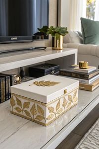 Elegant Bone Inlay Accessory <b>Box</b> Handmade Organizer for Jewelry Collection Display and Personal <b>Storage</b> - Product Image 3