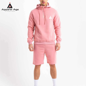 Customized Your Own Logo Men Hoodie Short <b>Set</b> 2 Piece Durable Material Low MOQ OEM Service Cheap Price Men Hoodie Short <b>Set</b> - Product Image 1