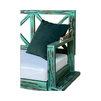 Banc balançoire réversible en bois de qualité supérieure fabriqué à la main balançoire et banc 2 en 1 de style indien traditionnel pour une utilisation intérieure et extérieure