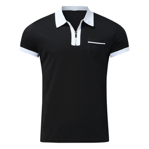 <b>Women's</b> Breathable Short Sleeve Polo Shirt Solid Color Knitted Casual <b>Top</b> Regular Length 100% Polyester - Product Image 3