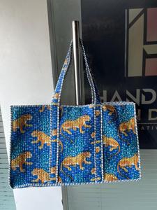Sac fourre-tout pour femme à fermeture ouverte, motif floral, doublure en coton lavable, accessoire quotidien pour la plage, le shopping et les voyages, été - Product Image 2