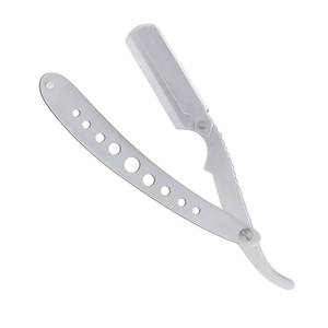 Morje Surgical Straight <b>Razor</b> Stainless Steel Single Blade Non-Disposable for <b>Men</b> Barber Shop Use Plastic Handle - Product Image 1