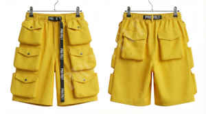 Vente en gros – Pantalon utilitaire d'été 100 % coton, séchage rapide, respirant, tendance, 6 poches, couleur unie, coupe ample, longueur genou - Product Image 6