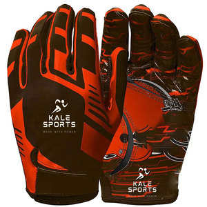 Guantes de Fútbol Americano de Alta Calidad, Material de Cuero, Guantes Deportivos Personalizados con Logotipo de Marca, Transpirables, Unisex, Equipamiento de Entrenamiento - Product Image 5