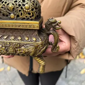 เตาเผาเครื่องหอมอโรม่าบาคูร์ สำหรับไม้กฤษณา ดีไซน์หรูหรา พรีเมียม - Product Image 2