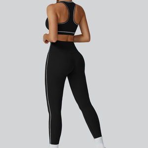 Ropa Deportiva de Alta Calidad, Conjunto de Yoga de 3 Piezas, Nueva Llegada, Ropa Deportiva sin Costuras, Conjuntos de Yoga de 3 Piezas en Venta - Product Image 3