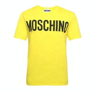 OEM logotipo personalizado verano hombres camisetas 100% algodón manga corta ajuste suelto sólido en blanco Casual Jersey carta patrón al por mayor - Product Image 3