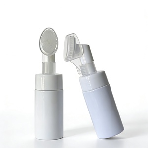 Botellas de Espuma de Plástico PET con Cabezal de Cepillo, Recargables, Tipo Presión, Envases Espumadores para Cosméticos, Lavado Facial, Impresión Serigrafiada - Product Image 1