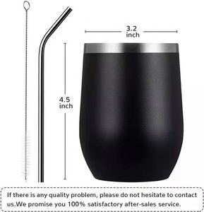 Gobelet isotherme en acier inoxydable à double paroi de 12 oz en forme d'œuf avec logo personnalisé, couvercle et affichage LED de la température, tasse de bureau portable - Product Image 2