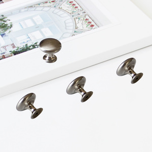 Poignée de bouton de placard en alliage de zinc ronde, style moderne minimaliste, pour meubles de chambre à coucher, cuisine, salle à manger, salle de bain, armoires, commodes - Product Image 4