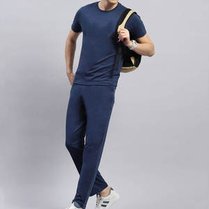 Ensemble T-shirt et pantalon décontracté pour homme en coton premium, taille mi-haute, infroissable, élastique, personnalisable, respirant, vente en gros ODM - Product Image 6