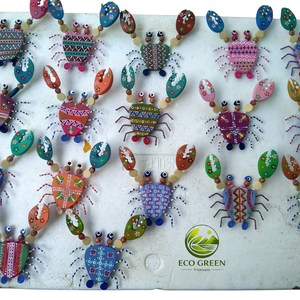 wood Wooden <b>Crab</b> Vietnam Handmade Decoration Cutting Home Decoration Home Decoration, Business Gift, Holiday Decoration & Gift - Product Image 6