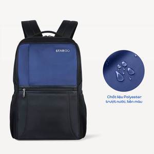 Stargo Lightweight Polyester Water Resistant <b>Laptop</b> <b>Backpack</b> 15.6 Inch Unisex Minimalist Design Zipper Closure Soft Handle 24L - Product Image 3