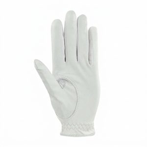 Gant de golf unisexe en cuir Cabretta blanc à doigts entiers, avec sangle de poignet réglable, séchage rapide, antidérapant, à enfiler, pour droitier - Product Image 3