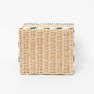 Handmade Eco Friendly Seagrass <b>Basket</b> Natural Storage Bin for Home Decor Woven <b>Wicker</b> Laundry <b>Basket</b> with <b>Handles</b> Custom Logo - Product Image 3