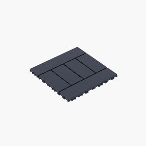 Piastrelle a incastro H Style da 12 pollici per patio e terrazza, installazione rapida e semplice di piastrelle per pavimenti interni/esterni, classe C. - Product Image 6