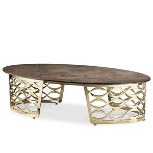 Table d'appoint moderne en métal argenté, style pieds métalliques, pour salon, décoration moderne pour la maison. - Product Image 1