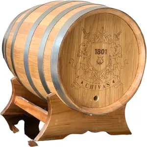 1.5L松木桶威士忌酒桶分配器家用酒桶威士忌酒桶葡萄酒、烈酒、啤酒、精致木桶