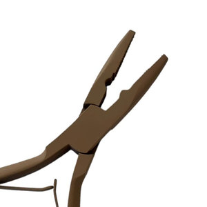 Pince à extensions capillaires pour salon, pour l'installation, le retrait et la réglage des micro-anneaux d'extensions capillaires, avec poignée ergonomique. - Product Image 5