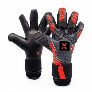 Hot Selling Football Soccer Leather Palm Non-Slip Breathable Full Finger Goalkeeper Training Gloves for Men Youth Training <b>Games</b> - Product Image 1