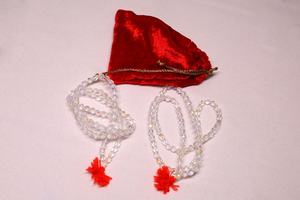 Chapelet de prière traditionnel fait main en quartz cristal Sphatik Mala Japamala pour la remise des diplômes, Diwali, la maison et le bureau - Design Zen Asiatique - Product Image 1