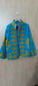 Chaqueta de terciopelo Suzani con bordado a mano, unisex, con forro de algodón, abrigo unisex, chaqueta de fiesta para mujer - Product Image 2