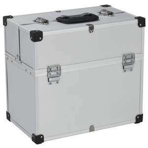 Caja de Herramientas de Aluminio Plateado de 15''x8.9''x13.4'' - Product Image 1