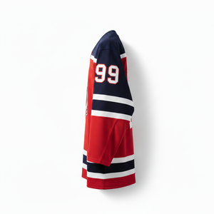 เสื้อฮอกกี้น้ำแข็งแบบยูนิเซ็กซ์สั่งทำพิเศษ ปักลายแบบ Tackle Twill แขนยาว ระบายอากาศได้ดี ผ้าตาข่ายลายพราง ปักชื่อทีม ผลิตจากโพลีเอสเตอร์ 100% - Product Image 3