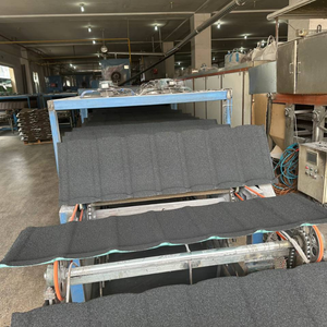 Precio al por mayor, teja metálica recubierta de piedra <span class=keywords><strong>Tudor</strong></span> gris oscuro, uso al aire libre, teja galvanizada para África, casa de autoconstrucción - Product Image 2
