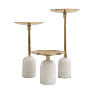 Porte-bougie en métal de luxe de haute qualité, décoration romantique pour dîner aux chandelles, mariage, support de bougie de table à prix avantageux - Product Image 1