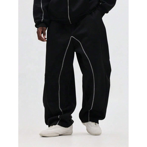 Survêtements en nylon personnalisés, coupe-vent, sweat à capuche, jogging, ensemble deux pièces, style décontracté tendance, vêtements de sport, fabricant OEM en gros - Product Image 6