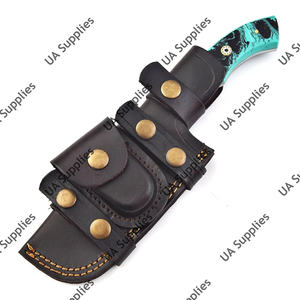 UA Supplies Cuchillo de Acero de Damasco Forjado con Hoja de Espiga Completa para Caza, Supervivencia al Aire Libre, Bushcraft y Camping - Product Image 5