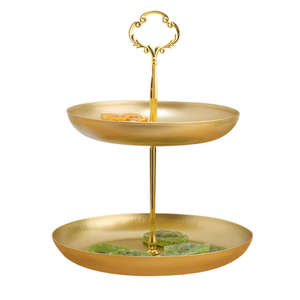 Soporte de Metal para Cupcakes en Forma de Torre, Exhibidor de Postres, Estante para Servir Pasteles, Soporte para Pastel para Fiestas de Té, Suministros para Eventos de Boda - Product Image 1