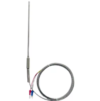 Capteurs de température industriels en acier inoxydable à 3 fils, haute précision, type J, thermocouple Pt1000 Pt100 RTD, 0-1300°C, personnalisables