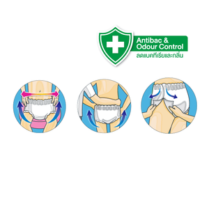 Sanisoft Dry Absorb Adult Pants (XL) Lot de 8 couches jetables respirantes en pulpe pelucheuse avec protection contre les fuites pour bébés - Product Image 5