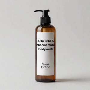 Gel Douche Éclaircissant AHA BHA Niacinamide Acide Salicylique pour une Peau Radieuse et Contrôle du Sébum – Services OEM ODM Marque Privée - Product Image 2