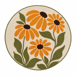Napperons de table brodés de perles de rocaille par un créateur de mode, faits main, décoratifs, pour la décoration intérieure, cadeaux - Product Image 3