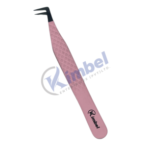 3 Pieces Eyelash <b>Extension</b> Tweezers Set Smooth <b>Tip</b> Perfect Grip Straight Curve And Volume Lash Tweezers Stainless Steel - Product Image 3