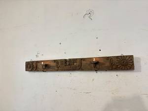 Vintage Teak Wood Panel Fine Emboss Carving Home Office Wall Hanging Outdoor Living Room Dining Door Furniture for Bedroom - Product Image 3