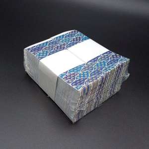 Kyushu Paper Co. Ltd. Sac à baguettes bleu série Shochikubai Style japonais Restaurant commercial Izakaya Ryotei Sacs à lunch - Product Image 2