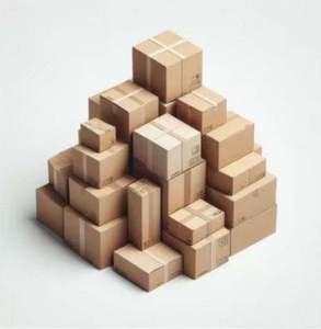 Cartons d'expédition en carton ondulé robustes pour les entreprises en ligne et l'emballage de produits ménagers - Product Image 1